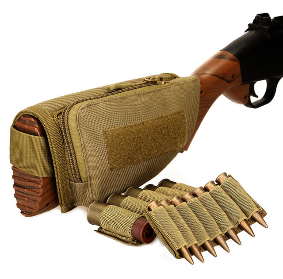 Cartuchera de culata para escopeta o rifle con espacio para 6 cartuchos - foto 5