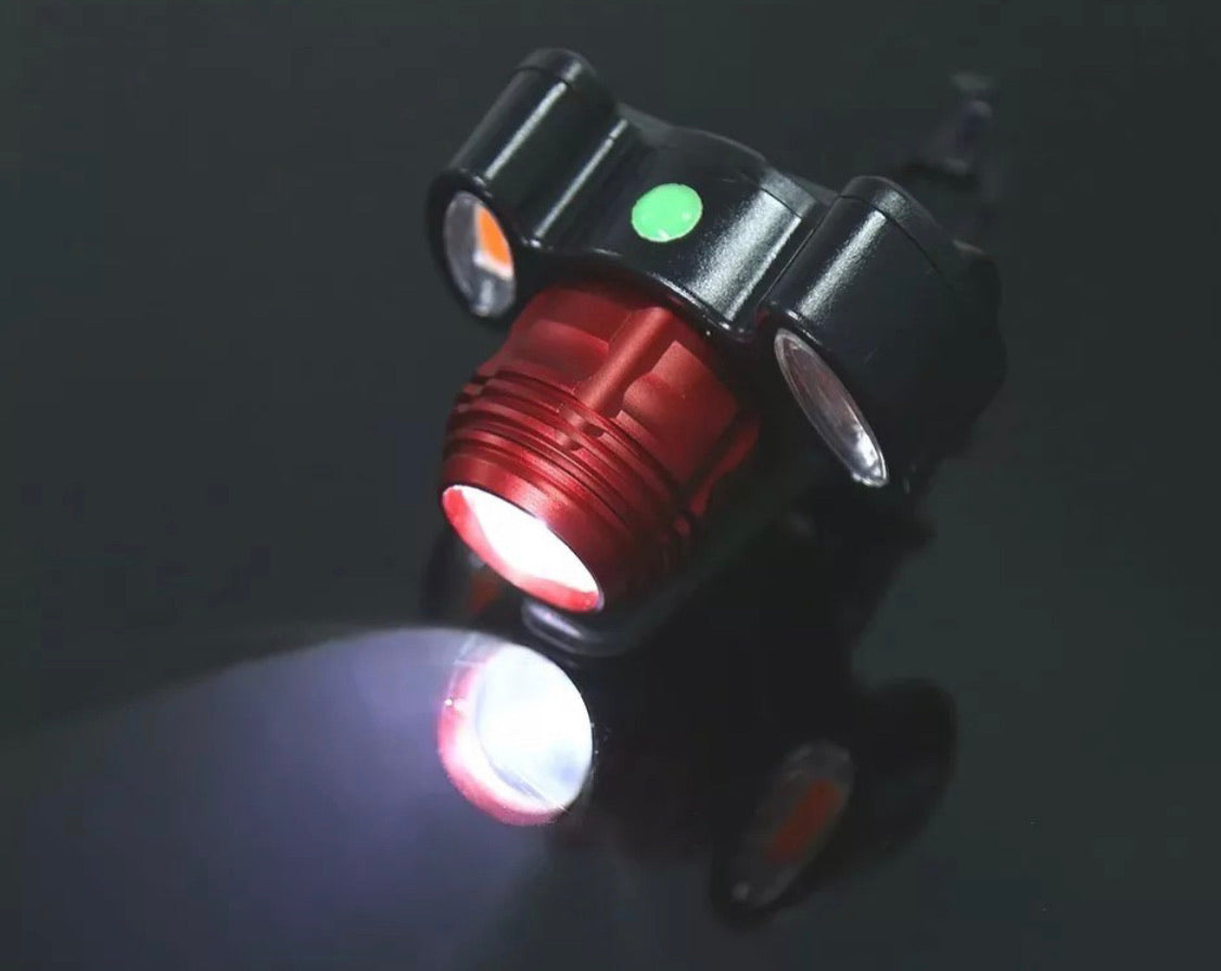 Lámpara T6 de 3000 lúmenes para cabeza y bicicleta con zoom y USB DT216A - foto 6