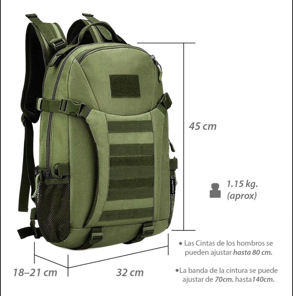 Mochila escolar y deportiva de 40 litros impermeable - foto 5