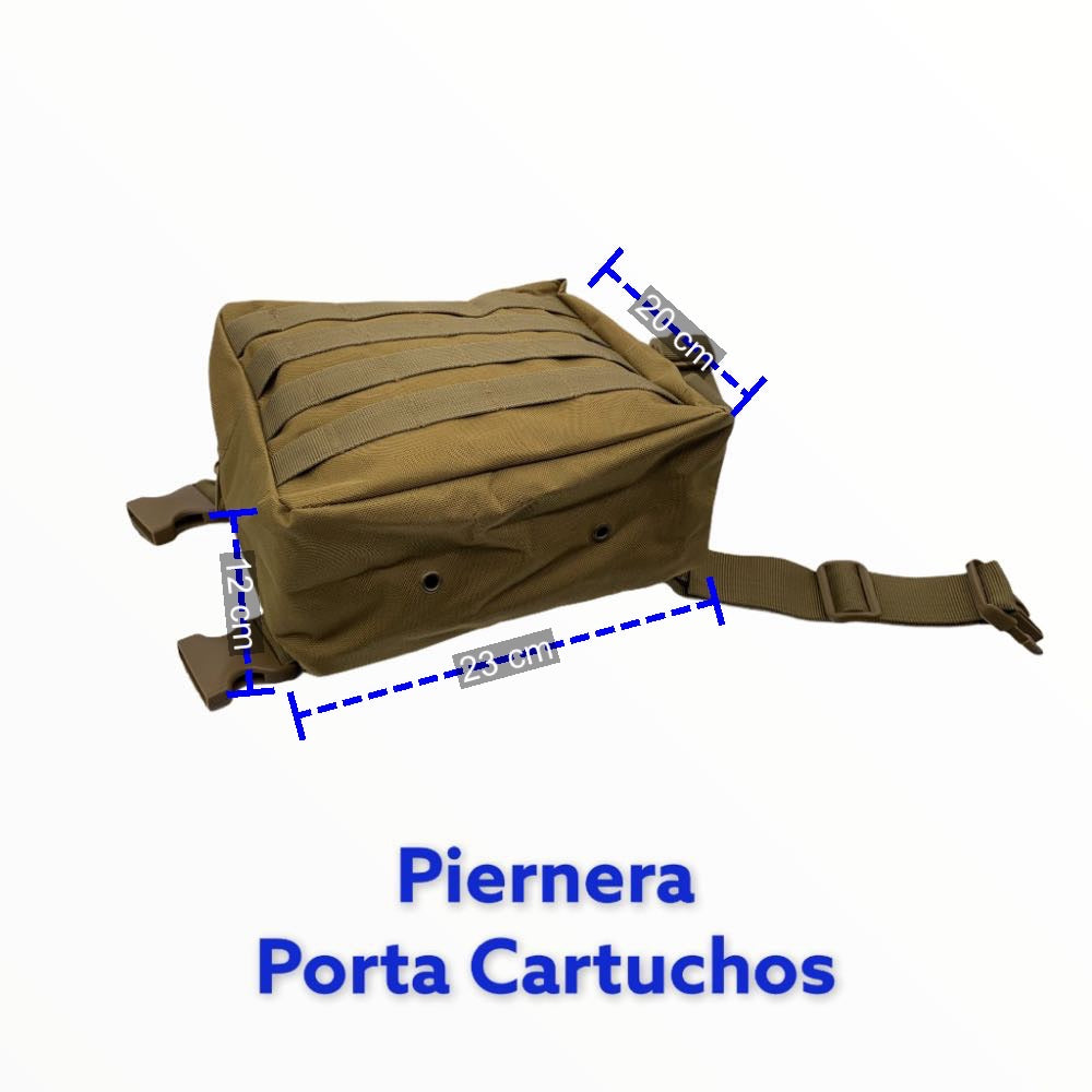 Piernera impermeable con Molle para cartuchos y accesorios - foto 3