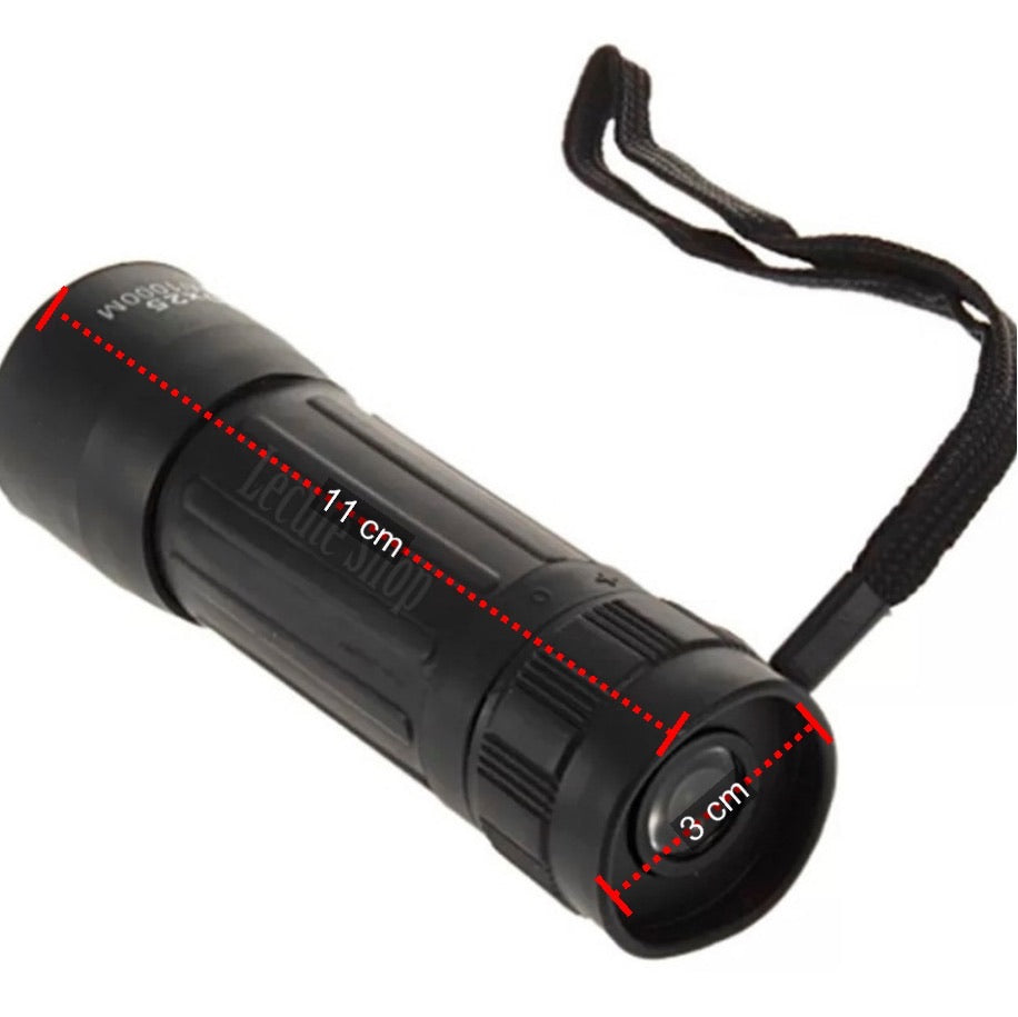 Monocular compacto 10x25 con funda para campismo - foto 3