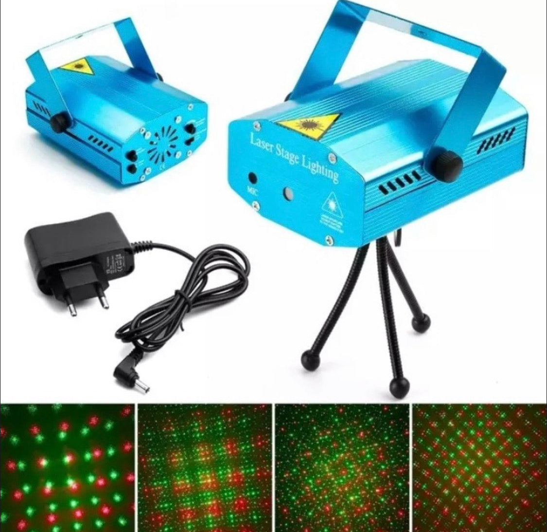 Mini proyector láser rojo y verde con patrón de puntos Q10 - foto 2
