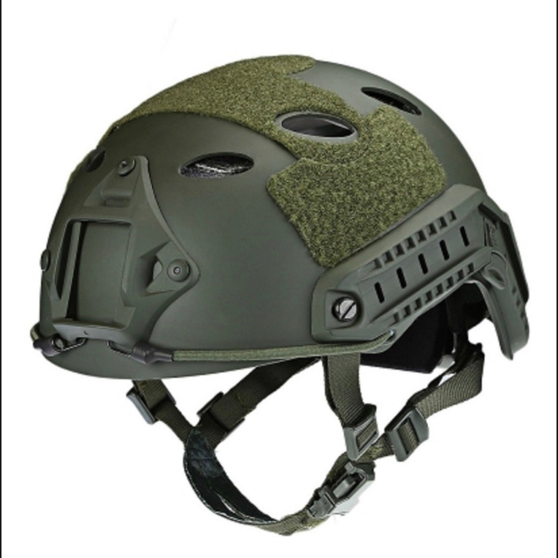 Casco táctico con oreja recortada y rieles para airsoft y paintball 2003 - foto 2