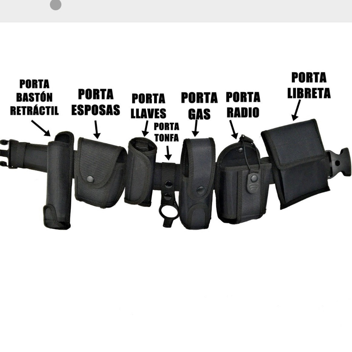 Fornitura táctica 8 en 1 con cinturón, funda y 7 accesorios