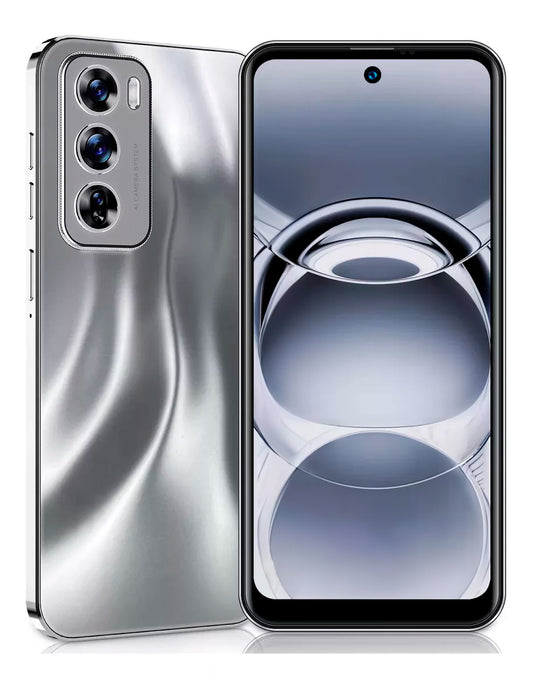 Smartphone K01  Robusto para Juegos Android 14  256 GB RAM, 16 GB ROM Gris