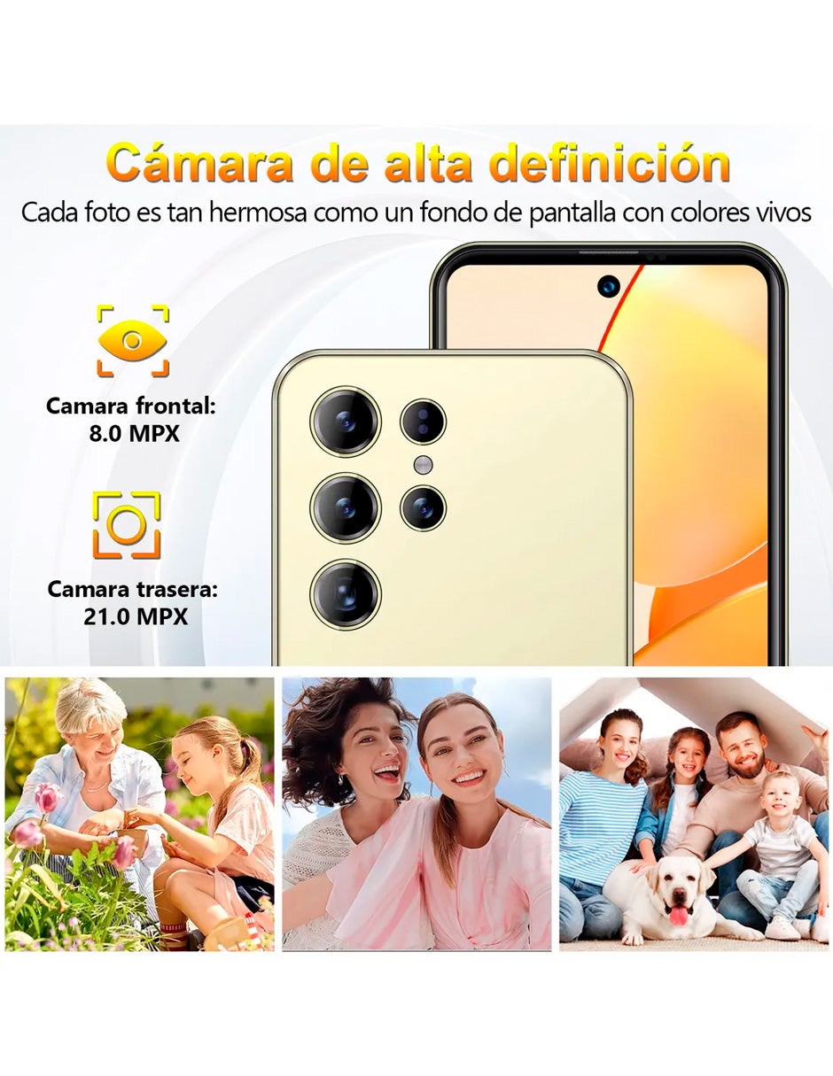 SmartPhone K80Y Dual Sim 256 GB+10 GB RAM Android 13 Dorado