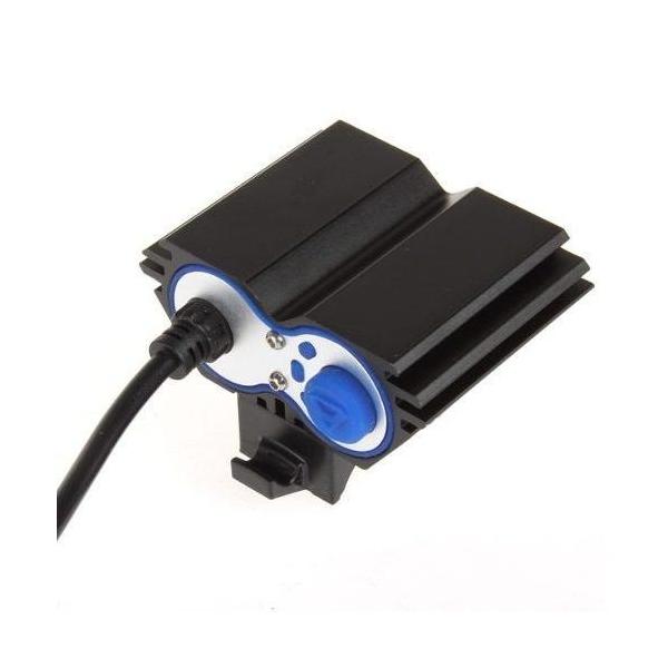 Lámpara frontal para bicicleta de 5000 lúmenes con 2 LED Cree y 5 modos - foto 4