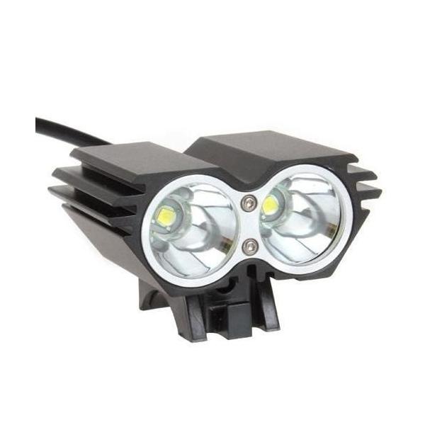 Lámpara frontal para bicicleta de 5000 lúmenes con 2 LED Cree y 5 modos - foto 5