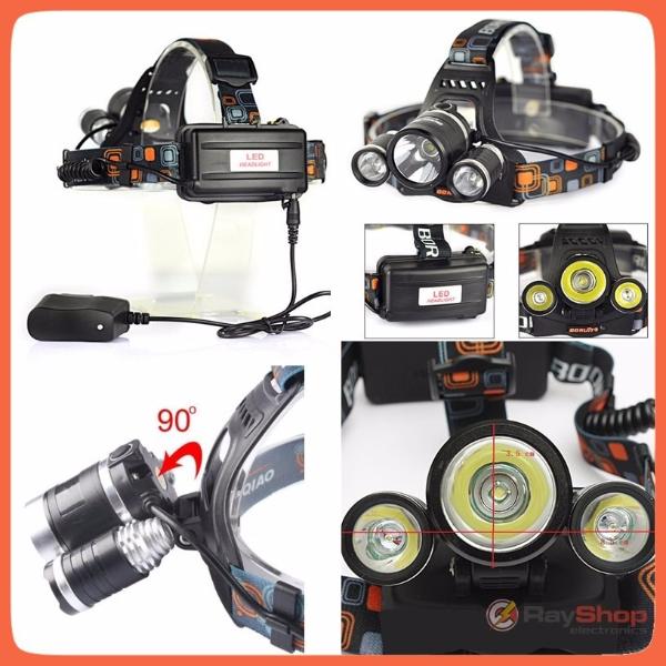 Lámpara frontal de 3 LED CREE T6 y 5000 lúmenes con 4 modos (DT16) - foto 2