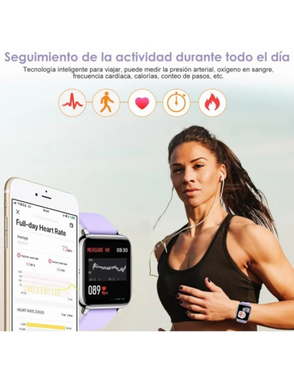 Reloj Inteligente P22 Petukita Box Unisex Con Bluetooth