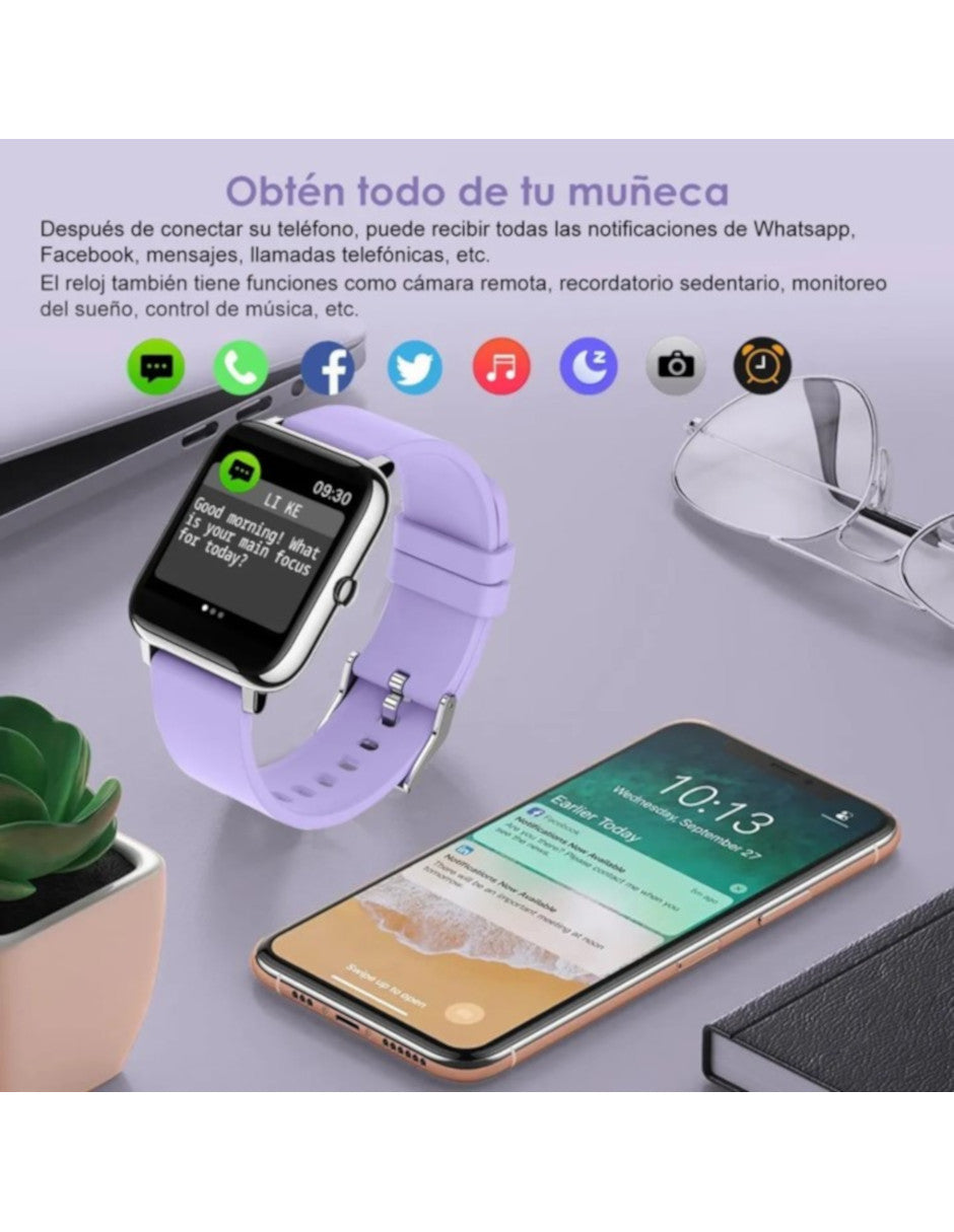 Reloj Inteligente P22 Petukita Box Unisex Con Bluetooth
