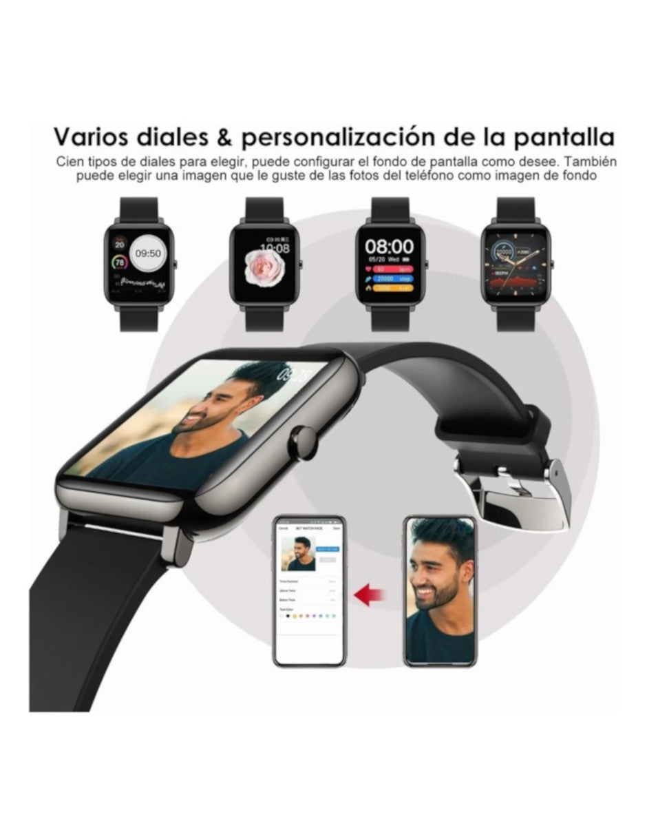 Reloj Inteligente P22 Petukita Box Unisex Con Bluetooth