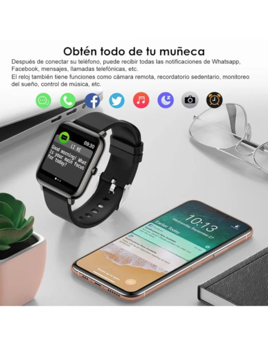 Reloj Inteligente P22 Petukita Box Unisex Con Bluetooth