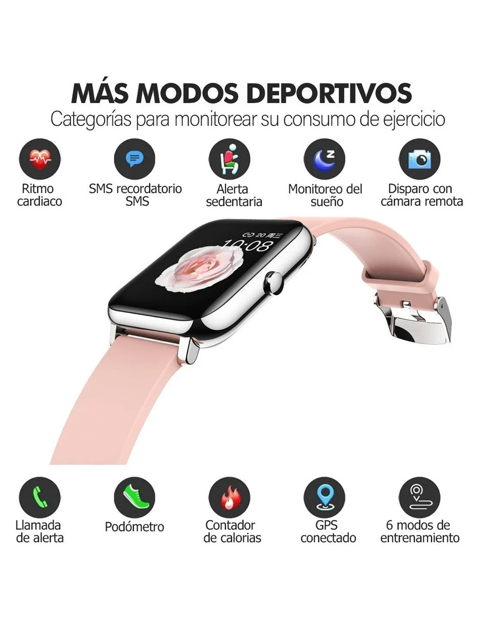 Reloj Inteligente P22 Petukita Box Unisex Con Bluetooth