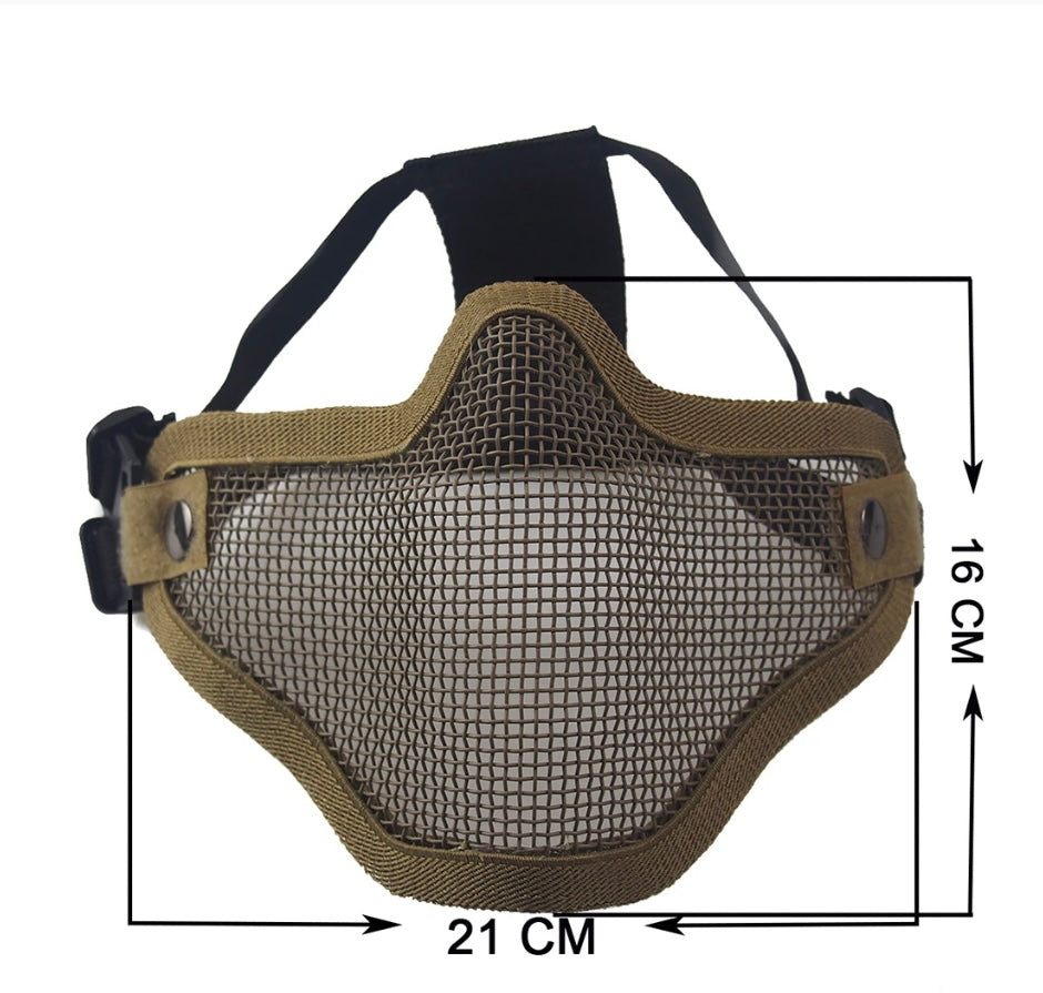Máscara de malla militar metálica para paintball y gotcha PJ565 - foto 3