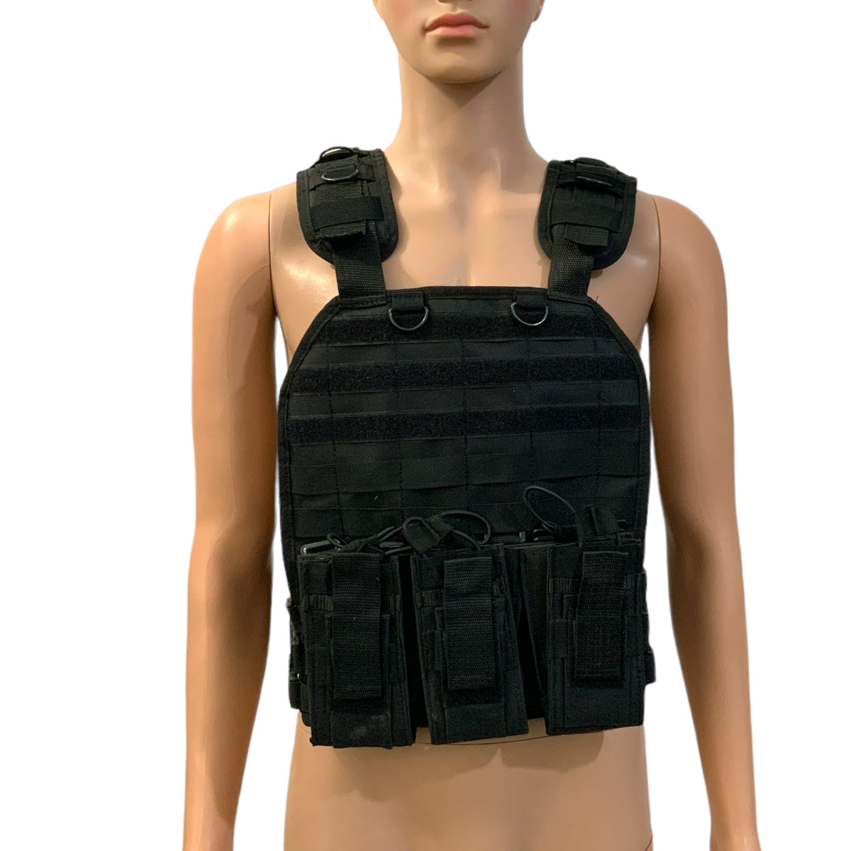 Chaleco táctico sencillo con sistema MOLLE y porta parches SN108