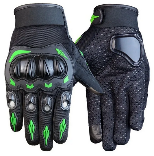 Guantes para motociclista con nudillos reforzados y dedos touch B12
