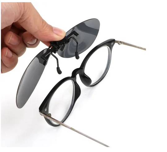 Clip-on polarizado para lentes oftálmicos, tamaño chico 6 x 4.5 cm - foto 2