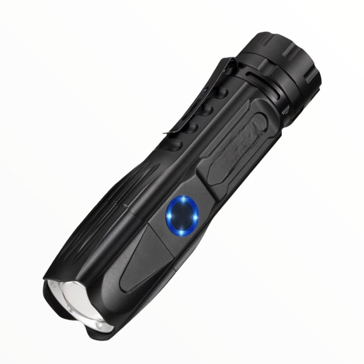 Lámpara led grande T12 con rompe vidrios y power bank VOG107