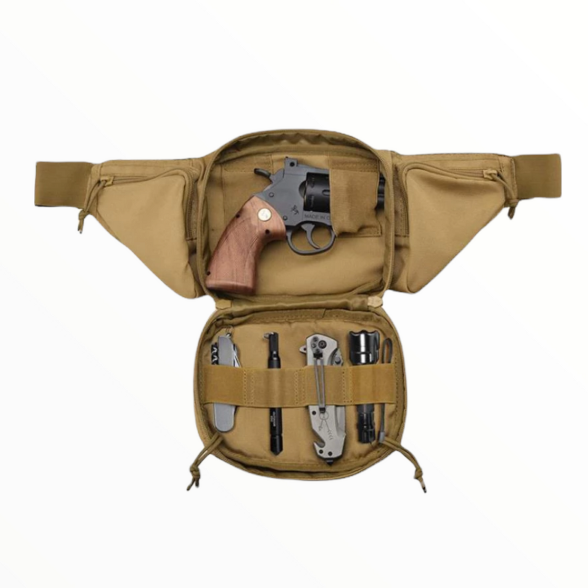 Cangurera de porte oculto con MOLLE y velcro, modelo YB1695