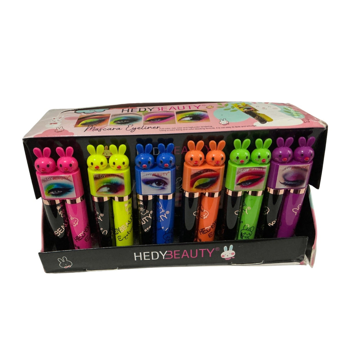 Kit de máscara de pestañas y delineador con glitter, 24 piezas YXY01 - foto 3
